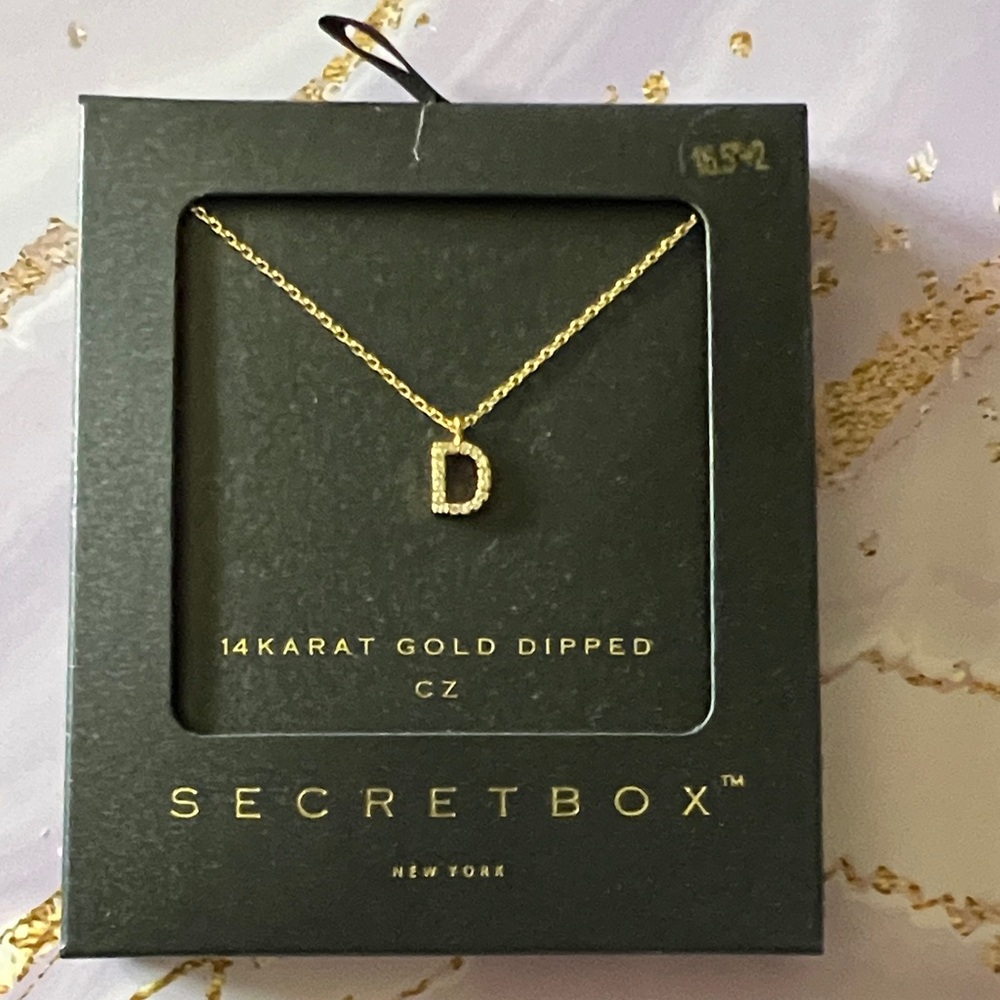 Gold Dipped Initial D Necklace